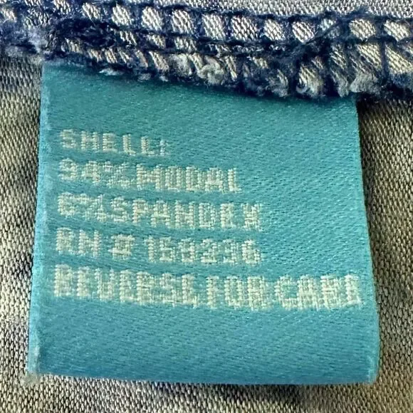 J. MCLAUGHLIN Jana Top Modal Blue Geometric Print Long Sleeve Pullover Stretch M - Picture 7 of 7